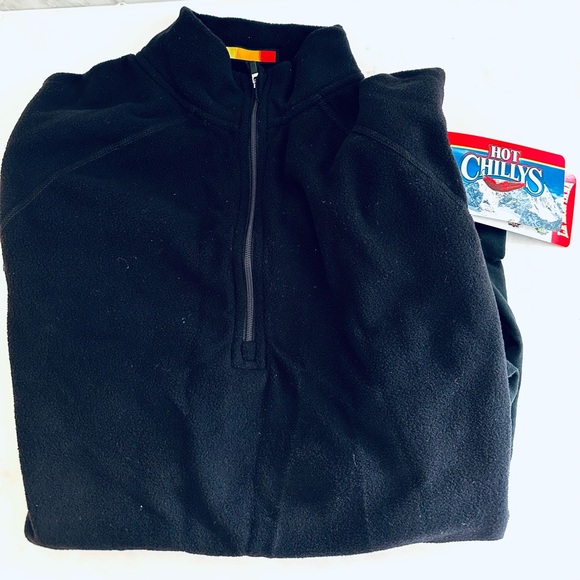 NWT HOT CHILLY PANEL ZIP BASE LAYER TOP - Picture 3 of 5